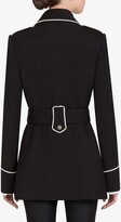 Thumbnail for your product : Dolce & Gabbana Contrast-Piping Woollen Peacoat