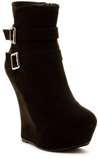 Red Circle Melanie Wedge Bootie - ShopStyle