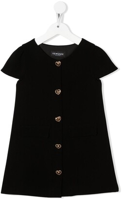 Versace Children Button-Front Shift Dress