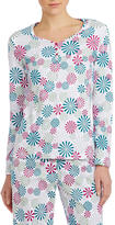 Thumbnail for your product : Sleep Sense Peppermint Print Henley Top