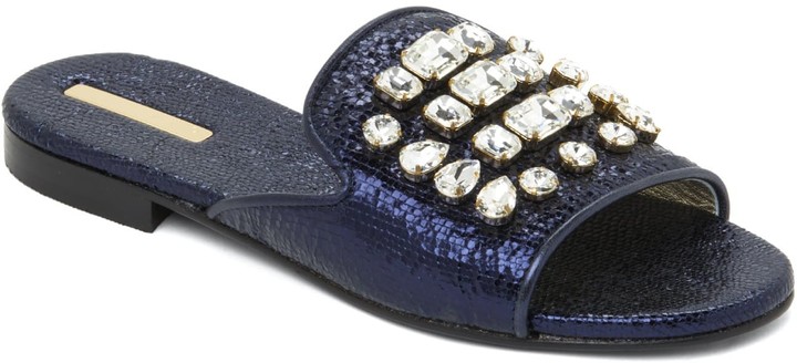 sandals with crystal stones
