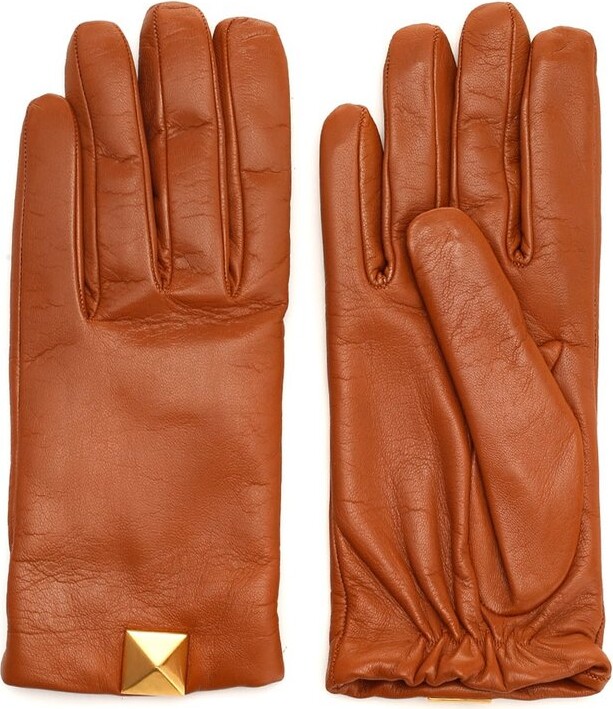 Philipp Plein stud-detail Quilted Leather Gloves - Farfetch