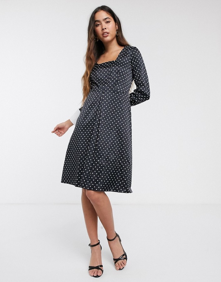 closet polka dot dress