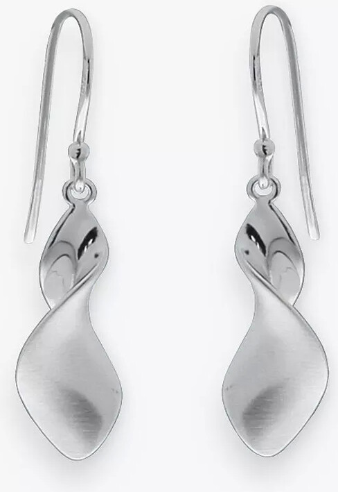 Nina B Sterling Silver Twirl Drop Earrings ShopStyle