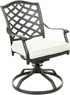 Aluminum Dining - 6 Swivel Rockers Spacious For Outdoor Entertaining 7 Construction Furniture