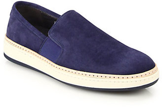 To Boot Giovanni Suede Slip-On Sneakers