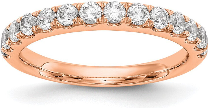 Diamond2Deal 14k Gold Lab Grown Diamond Wedding Band Ring 3/4Ct Clarity- VS Color- D-E