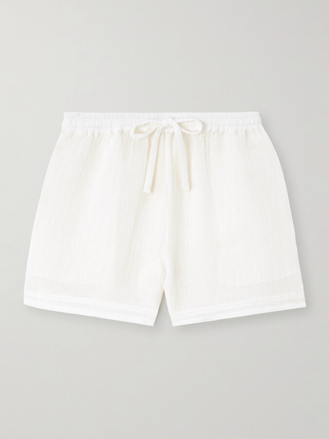 ショートパンツ LE KASHA SS24 Ivory linen Ashraf shorts (ASHRAF 740) ASHRAF linen short – Le Kasha