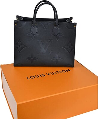 Zappos PreLoved Louis Vuitton OnTheGo MM Tote (Black) Tote