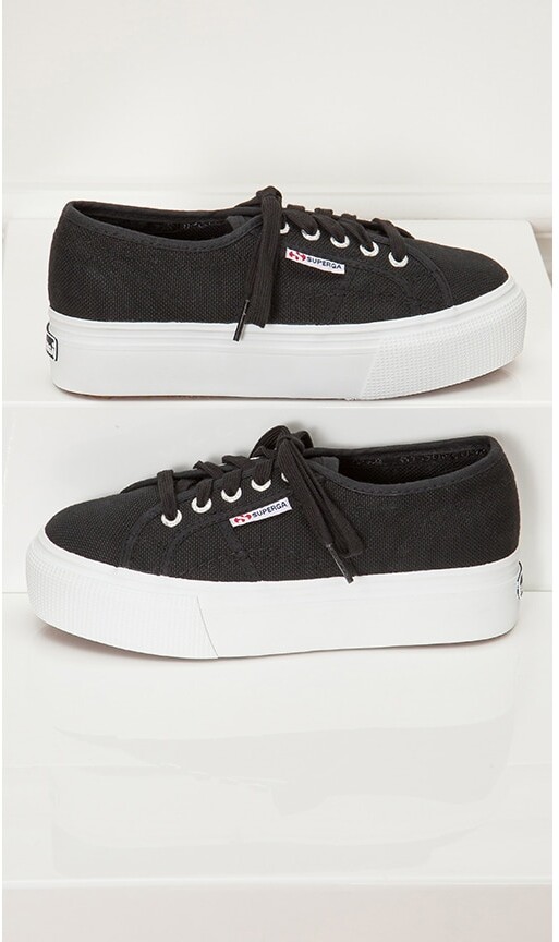 superga platform black