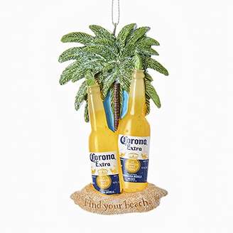 Kurt Adler Corona Beer Bottles Find Your Beach Christmas Tree Ornament Palm Trees New