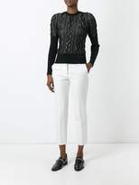 Thumbnail for your product : Christian Dior Pre Owned lace overlay jumper