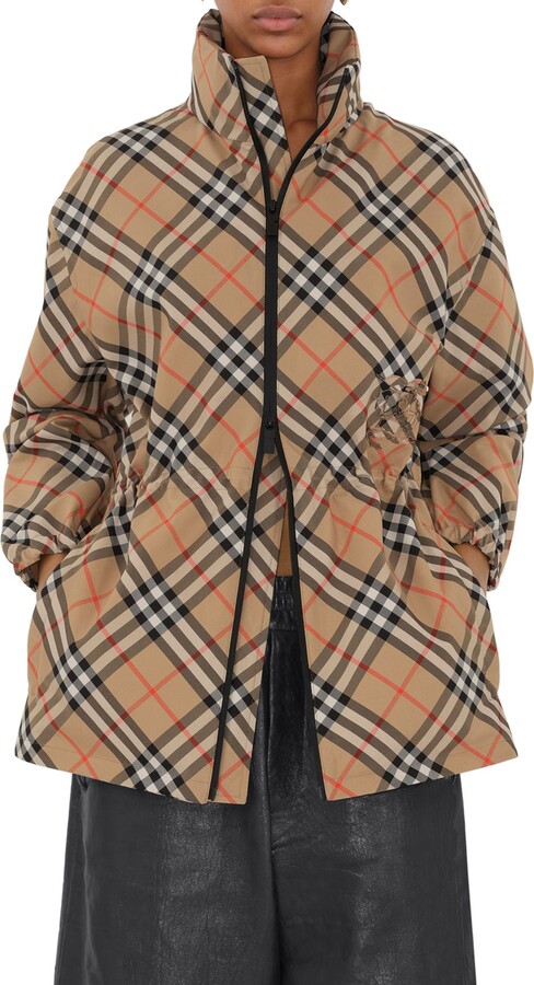 Check Hooded Jacket
