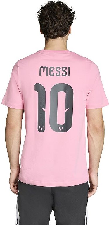 adidas Big & Tall Messi Name & Number Graphic Soccer T-Shirt