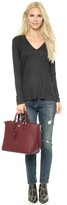Thumbnail for your product : Tory Burch Robinson Pebbled Square Tote