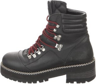 N°21 COMBAT BOOTS WITH CHAIN Woman Black