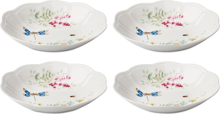 Lenox Butterfly Meadow Herbs Pasta Bowls Set of 4