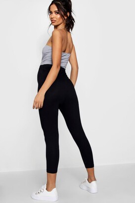 boohoo Maternity 2 Pack Cropped Over Bump Leggings
