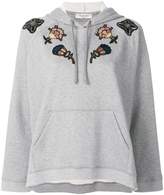 Valentino floral embroidered hoodie