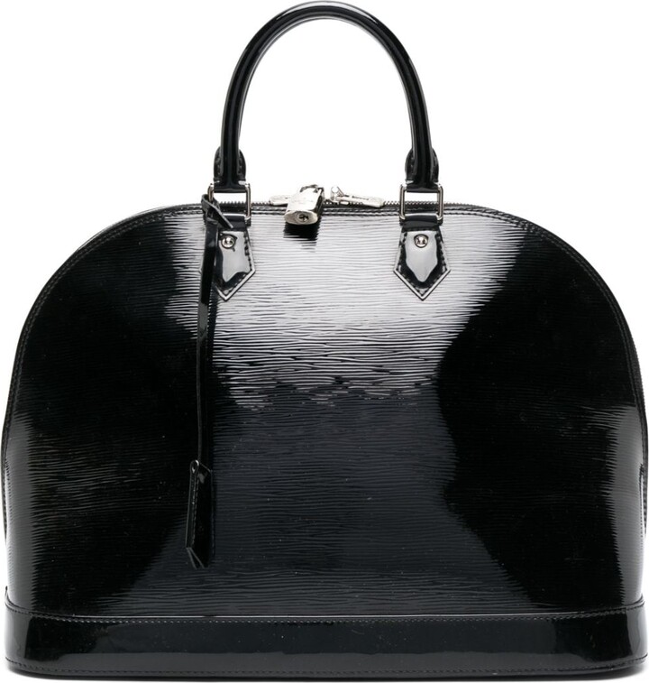 Louis Vuitton, Bags, Louis Vuitton Alma Mm Tauri Noir M48883 Black  Handbag Authentic Designer Bag