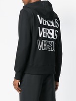 Thumbnail for your product : Versus Logo-Print Zipped Hoodie