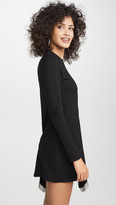 Thumbnail for your product : Area Ponte Jersey Crystal Peplum T-Shirt Dress