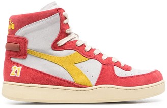 colorful high top shoes