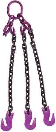US CARGO CONTROL 38G100TOGA-15 3/8' x 15' - Adjustable 3 Leg Chain Sling w/