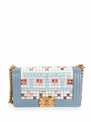 Chanel Pre Owned limited edition medium Mosaic Boy shoulder bag