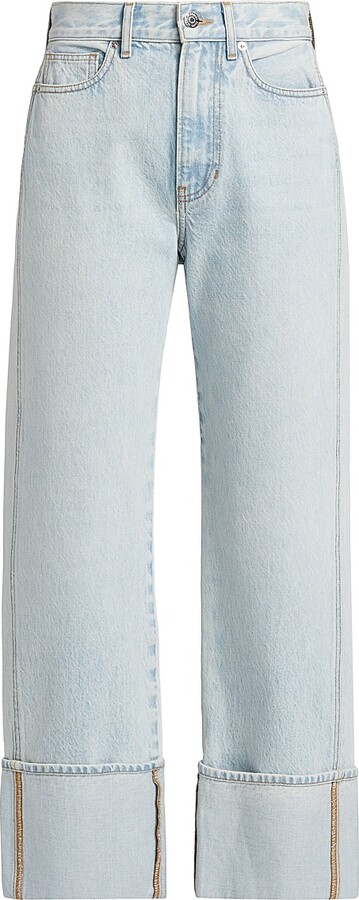 Veronica Beard Women's Dylan High-Rise Straight Ankle Jeans - Pale Stone - Size 24