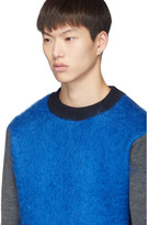 Thumbnail for your product : Daniel W. Fletcher Blue Mohair Electric Sweater