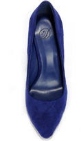 Thumbnail for your product : True Blue Step It Up Suede Pointed Pumps
