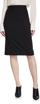 Theory Hemdall Traceable Wool Suiting Pencil Skirt