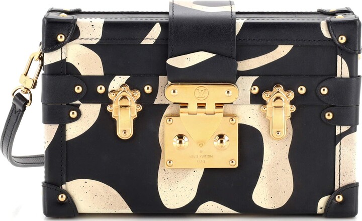 louis vuitton petite malle handbag limited edition tribal print leather