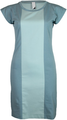 Format PLUM Blue Green Single Plain Dress - XS - Green/Blue/Teal