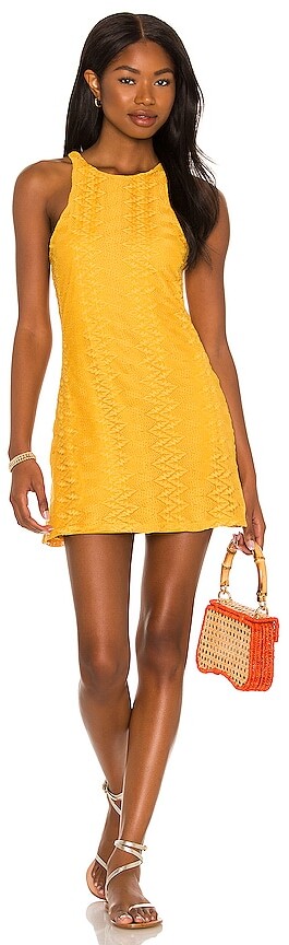 house of harlow yellow dress