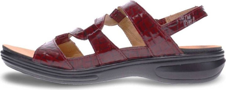 Revere Women's Miami Sandal In Red Croc