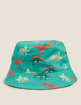 Thumbnail for your product : Marks and Spencer Kids' Pure Cotton Dinosaur Sun Hat (12 Mths - 13 Yrs)
