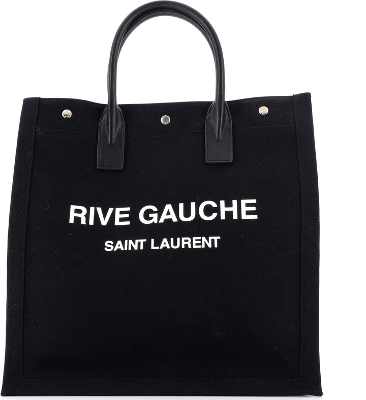 Saint Laurent stencil-logo Canvas Tote Bag - Farfetch