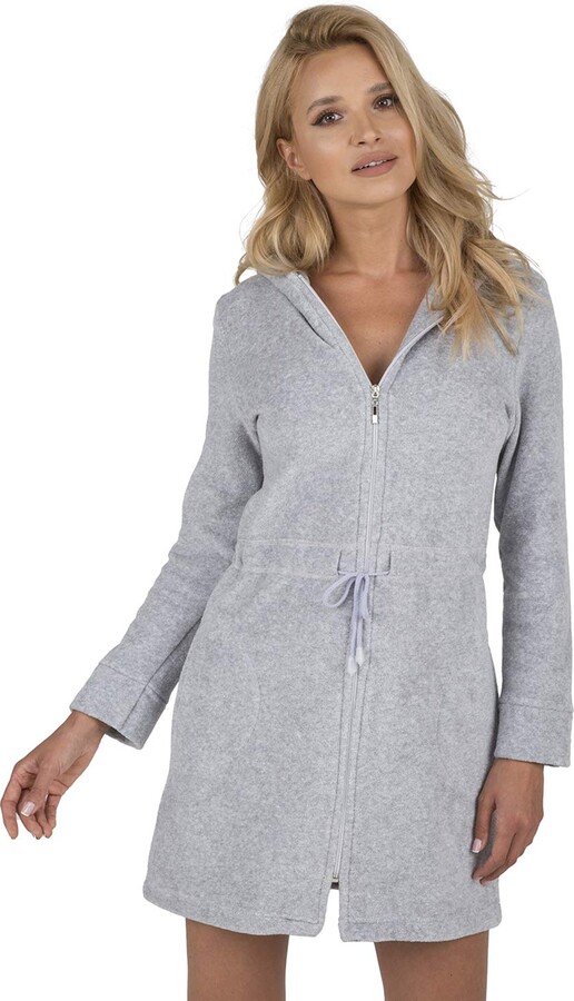 ladies zip up dressing gowns