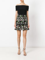Thumbnail for your product : Giambattista Valli floral lace panel skirt
