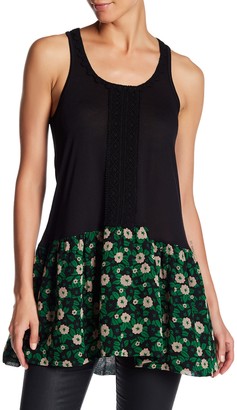 Anna Sui Starry Flower Trimmed Tunic