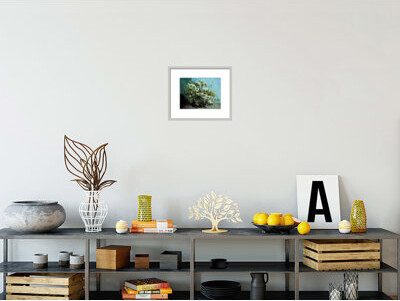 1000Museums Flowering Branches and Flowers by Framed Giclee Print