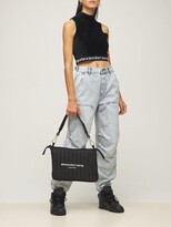 Thumbnail for your product : Alexander Wang Stretch Corduroy Crop Top W/ Logo Band