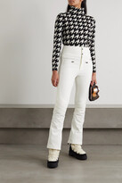 Thumbnail for your product : Perfect Moment Houndstooth Merino Wool Turtleneck Sweater - Black