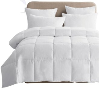 UNIKOME Lightweight White Goose Down & Feather Comforter, King Size