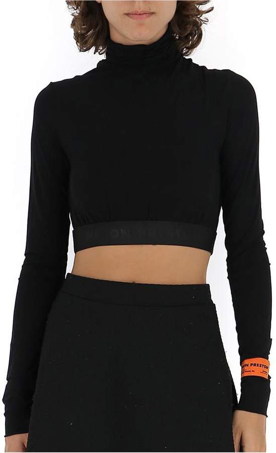 Heron Preston Cropped Logo Waistband Sweatshirt