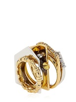 Thumbnail for your product : Iosselliani Tropical Baroque Seven Ring Set