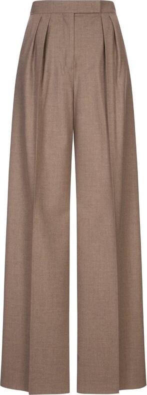 Max Mara Zulia Pleated Wide-Leg Trousers
