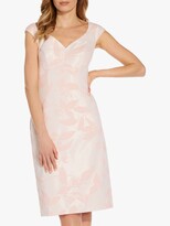 Thumbnail for your product : Adrianna Papell Metallic Floral Sweetheart Neck Dress, Pink